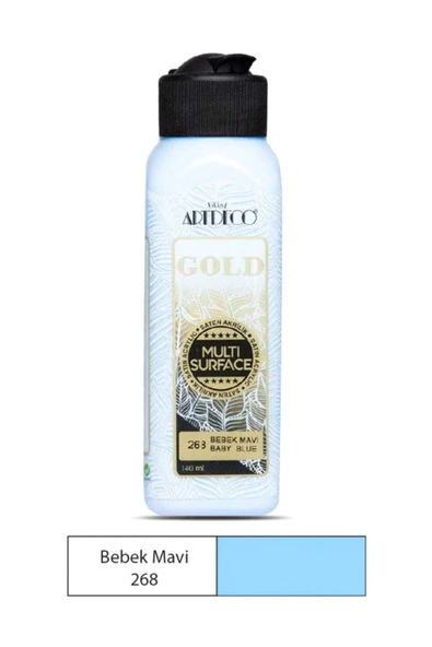 Artdeco Bebek Mavi Surface 140 ml Akrilik Boya 268 ürün görseli 1