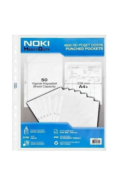 Noki Hd Poşet Dosya 100 Lü ürün görseli 1
