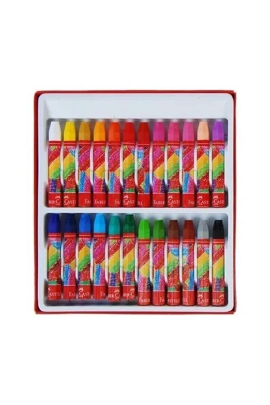 Faber Castell Karton Kutu Pastel Boya 24'lü - Resim 2