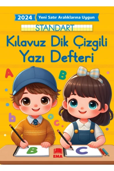 ema 2024 Yeni Satır Aralıklarına Uygun Standart Klavuz Dik Çizgili Güzel Yazı Defteri (2 Adet) ürün görseli 1