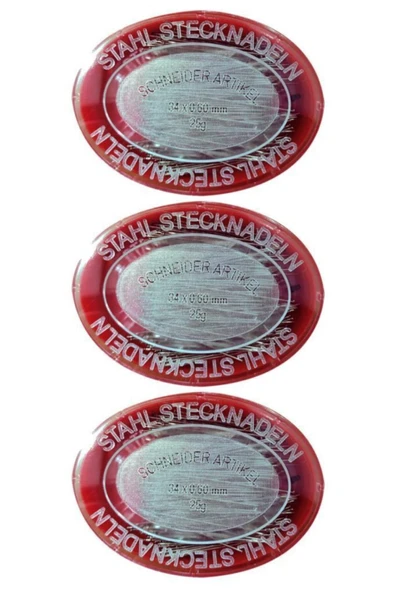 sgshobby Çelik Toplu Iğne 25 gram 3 Adet 34 X 0.6 Mm ürün görseli 1
