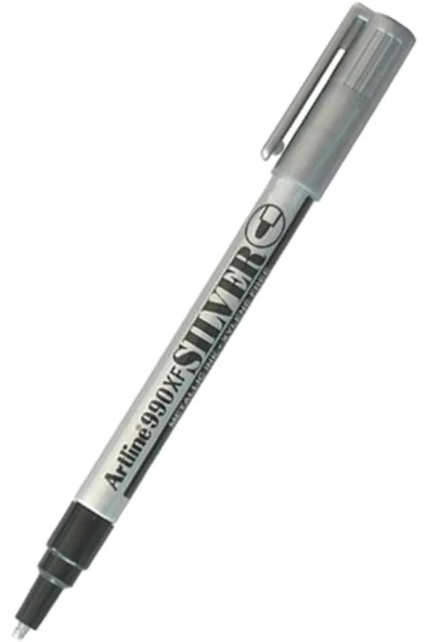artline 990XF Silver Metalik Markör Uç:1,2mm Gümüş ürün görseli 1