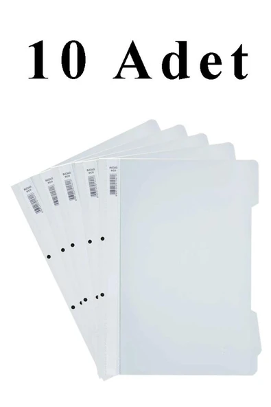 Artlantis 10 Adet A4 Beyaz Telli Dosya 1 Paket Ekonomik Kaliteli Telli Dosya Ofis Büro Okul ürün görseli 1