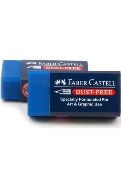 Faber Castell Mavi Büyük Silgi 2'li ürün görseli 1