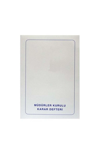Gülpaş Müdürler Kurulu Karar Defteri ürün görseli 1
