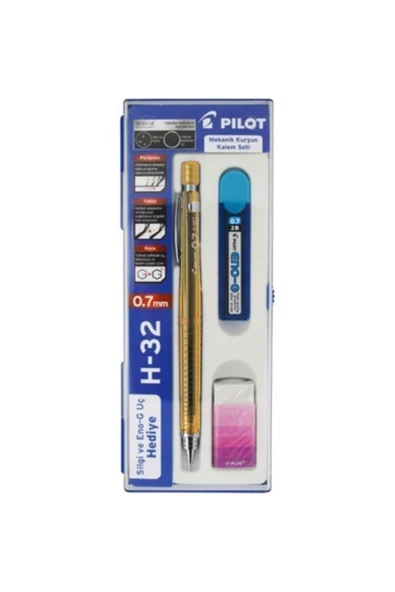 Pilot Mekanik Kurşun Kalem Seti 0,7mm Şeffaf Sarı ürün görseli 1