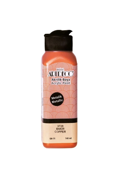 Artdeco Akrilik Boya 140ml Metalik Bakır 3728 ürün görseli 1