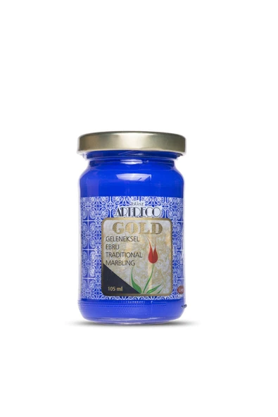Artdeco Gold Geleneksel Ebru Boyası 105ml - 446 Koyu Mavi ürün görseli 1
