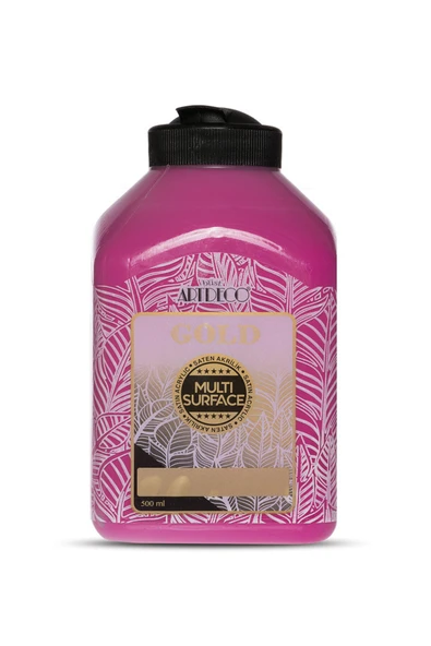 Artdeco Gold Multi Surface Saten Akrilik Boya 500ml 242 Fuşya ürün görseli 1