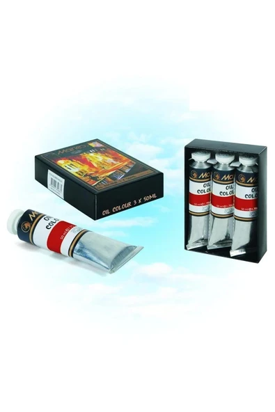 Maries Yağlı Boya 50 ml 302 Scarlet (E1384) 3 Lü Set ürün görseli 1