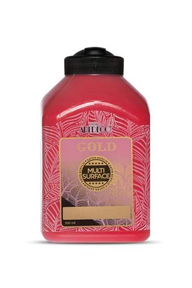 Artdeco Gold Multi Surface Saten Akrilik Boya 500ml 220 Kırmızı ürün görseli 1