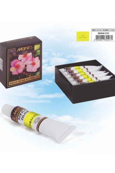 Maries Yağlı Boya 215 Lemon Yellow 12 Ml. Küçük Boy Tekli ürün görseli 1
