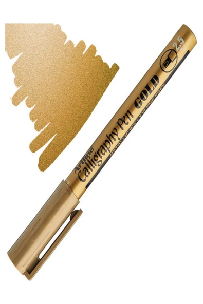 artline Calligraphy Pen Kaligrafi Kalemi 2.5 mm Gold ürün görseli 1