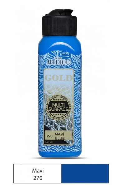 Artdeco Mavi Gold Akrilik Boya 140 ml 270 ürün görseli 1