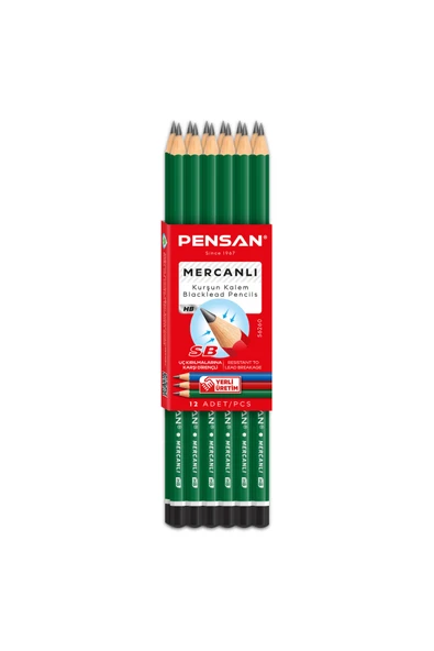 Pensan HB Mercanlı Kurşun Kalem 12 Adet ürün görseli 1