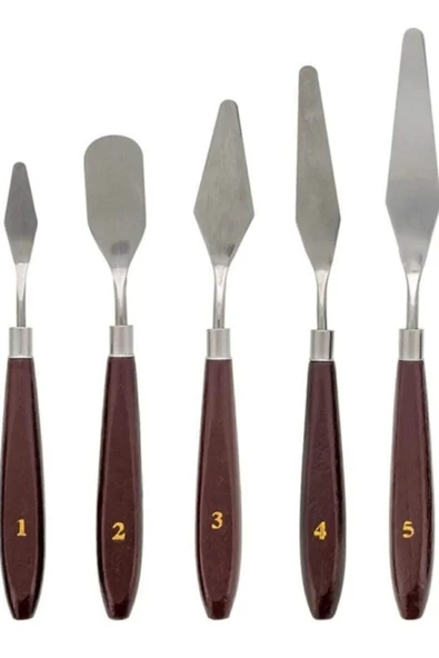 everart Resim Spatula Seti, Metal Spatula 5'li ürün görseli 1