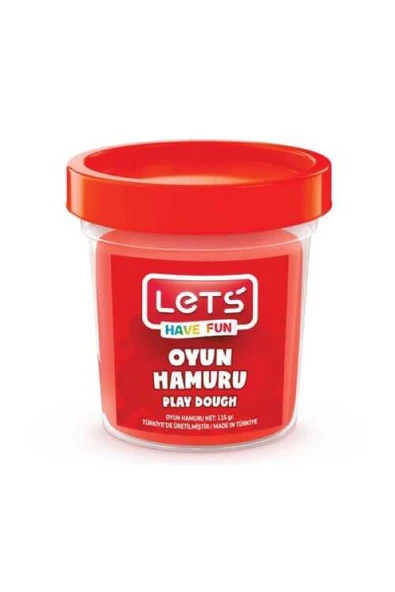 Lets Oyun Hamuru Tek Renk Kırmızı 110 GR L8440-2 ürün görseli 1