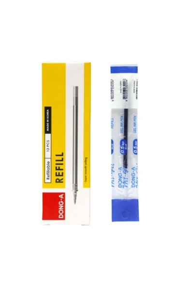 Dong-A Mavi My Gel 0.5mm Ince Iğne Uçlu Jel Kalem Yedeği 1 Adet My-jel Pilot Kalem Yedeği ürün görseli 1