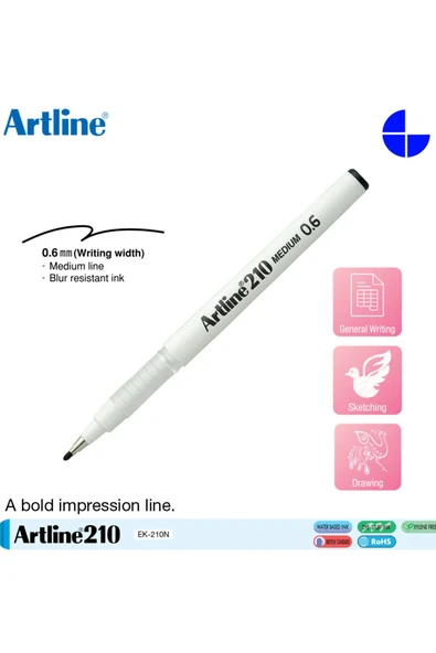 artline Artlıne Ergolıne 0.6 Imza Ve Yazı Kalemi Mavi ürün görseli 1