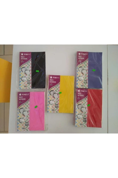 Tigra 5+2 Bölmeli A4 210 Yp Spiralli Defter ürün görseli 1