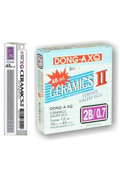 Dong-A Donga Ceramics 0,7 2b Kurşun Kalem Ucu 70 Mm 48´li Tüp 12´li Kutu ürün görseli 1