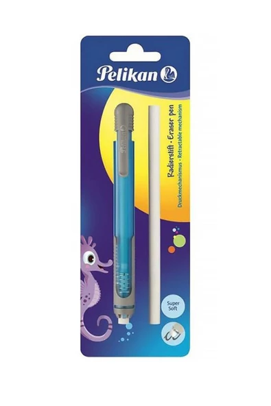 Pelikan Kalem Tipi Silgi Yedekli Blister Mavi ürün görseli 1
