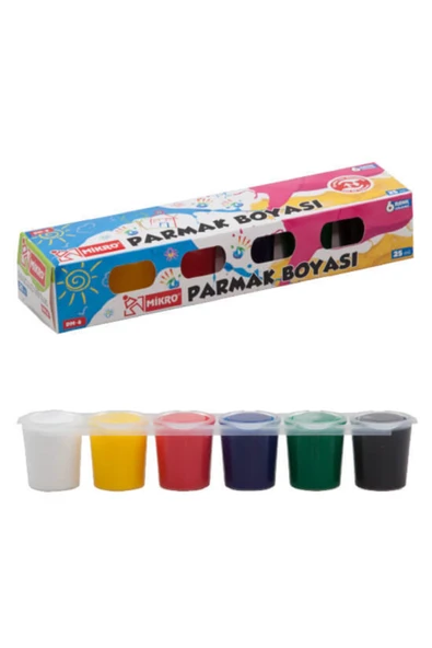 Mikro Parmak Boyası 30 Ml X 6 Renk Pm-6 ürün görseli 1