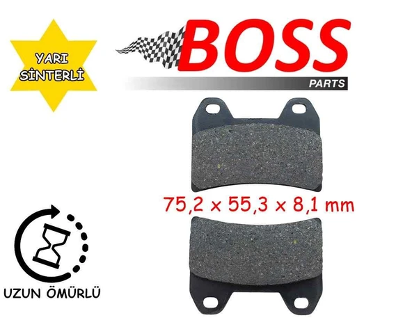 Rks Rz 250S, Zontes 250T-E Ön Fren Balatası Boss Fa244 ürün görseli 1