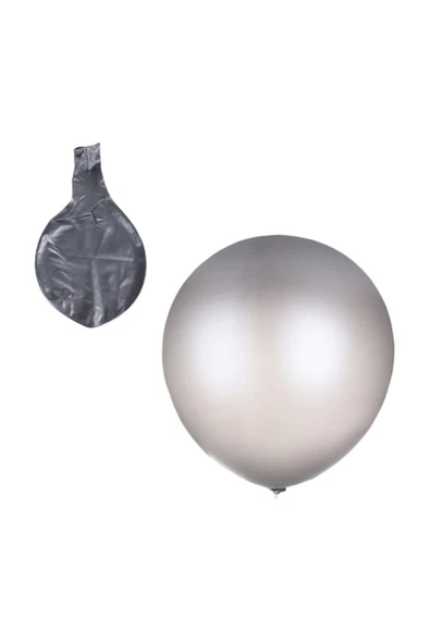 Partini Seç 1 Adet 27 Inç 68 cm Gümüş Gri Jumbo Büyük Balon ürün görseli 1