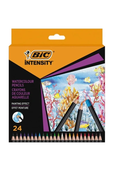 Bic Intensity Aquacouleur Kuru Sulu Boya Kalemi 24 Renk ürün görseli 1