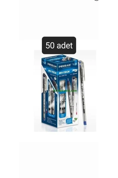 Pensan 50 Adet My-tech 0.7 Mm Iğne Uçlu Mavi Renk Tukenmez Kalem ürün görseli 1