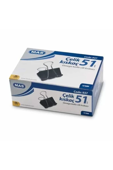 Mas 937 Omega Çelik Kıskaç 51mm 12li ürün görseli 1