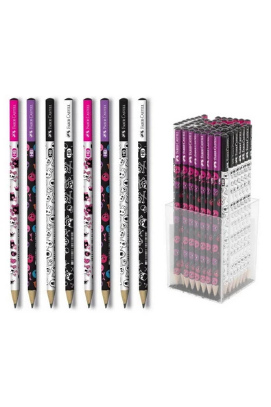 Faber Castell Faber Skull Yuvarlak Kurşun Kalem 12 Li Paket (5244119110) ürün görseli 1