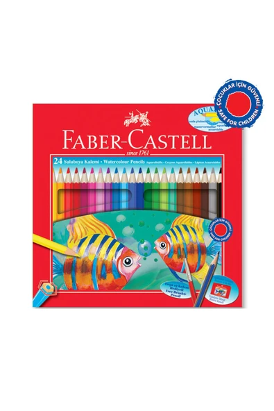 Faber Castell 24 Renk Kuru Boya Redlıne Aquarell ürün görseli 1