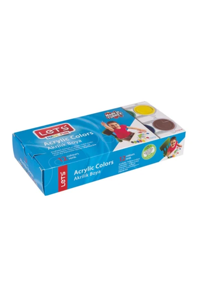 Lets Akrilik Boya 12 Renk 25ml L-5212 1195 ürün görseli 1