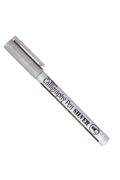artline Kaligrafi Kalemi Kesik Uçlu 2.5 Mm Gümüş Ek993xf ürün görseli 1