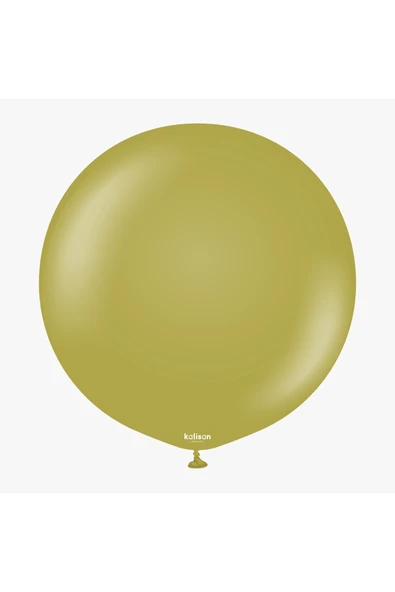 asöy 18 Inç Retro Zeytin Jumbo Büyük Boy Balon 45 Cm ürün görseli 1