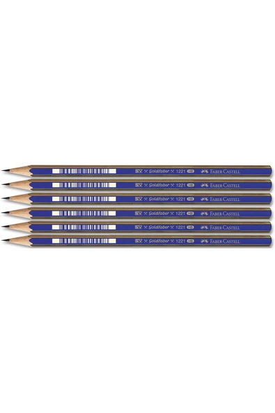 Faber Castell Faber 1221 Dereceli Resim Kalemi Hb 6 Lı Paket ürün görseli 1