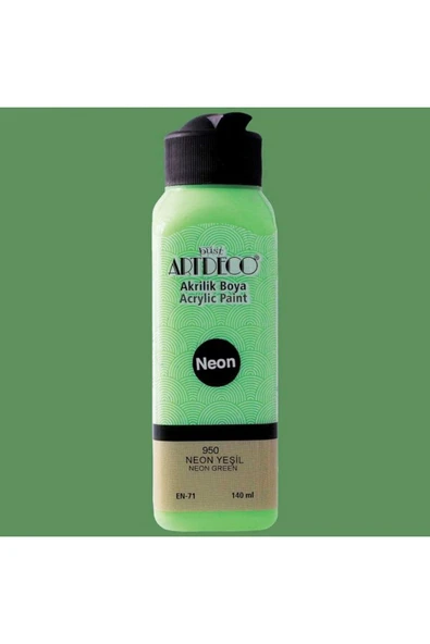 Artdeco Akrilik Boya 140ml Neon Yeşil 950 ürün görseli 1