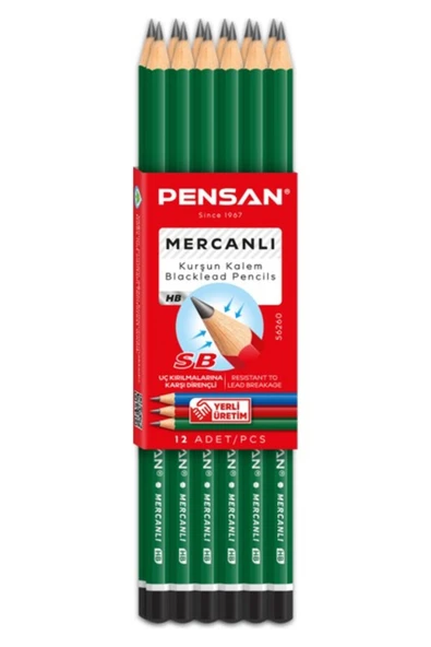 Pensan Hb Mercanlı Kurşun Kalem 12 Adet ürün görseli 1