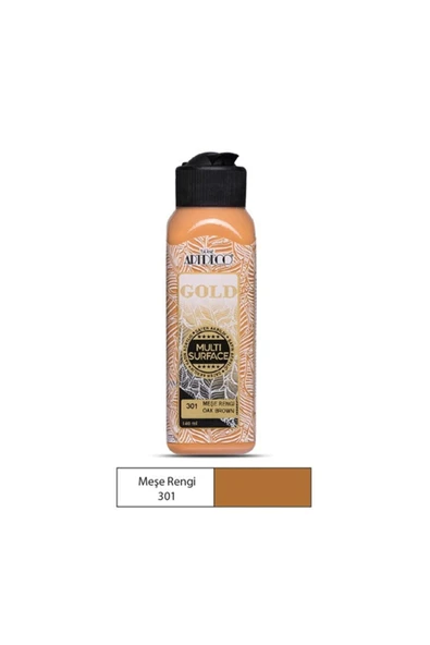 Artdeco Gold Multi Surface Akrilik Boya 140 ml. 301 MEŞE RENGİ ürün görseli 1