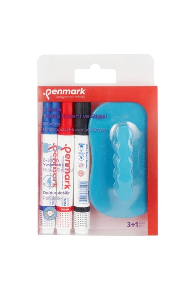 penmark Tahta Kalemi 3 Lü Set+Silgi HS-305-TK3S ürün görseli 1