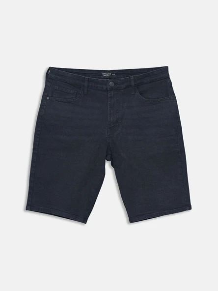 LCW Jeans Siyah Regular Fit Erkek Jean Şort ürün görseli 1