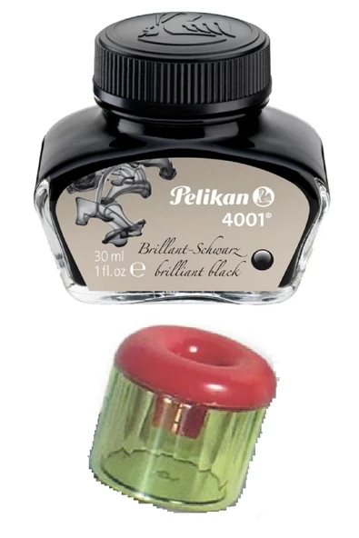 Pelikan Siyah Dolma Kalem Mürekkebi 30 Ml. Şişe Ve Mürekkep Hokkası ürün görseli 1