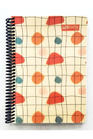 umur collection Mynote Light Blok Krem Kağıt A5 80 Yaprak Kareli Spiralli Defter Hafif Göz Yormayan Kağıt ürün görseli 1