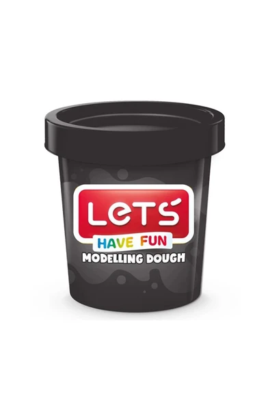 Lets Tek Renk Oyun Hamuru Siyah 115 gr L8440-10 ürün görseli 1