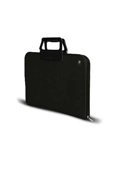 gebzeli Dikkat Jumbo Boy Proje Çantası Resim Çantası Çizim Çantası Askılı Siyah 55*75 Cm 50x70 ürün görseli 1