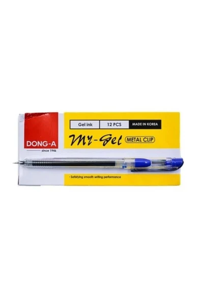 donga mygel DONGA MY-JEL KALEM İĞNE UÇLU 0.5 MAVİ 12 ADET ürün görseli 1