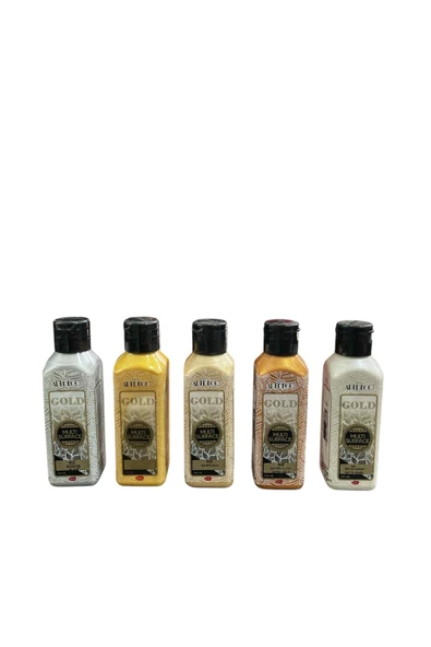 Artdeco Gold Metalik Multi Surface Akrilik Boya Seti 140ml - 5'li Set ürün görseli 1