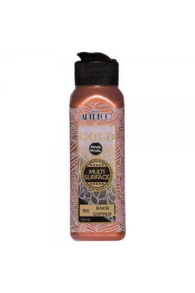 Artdeco Gold : Multi-surface Metalik Akrilik Boya : 140 Ml : Bakır ürün görseli 1